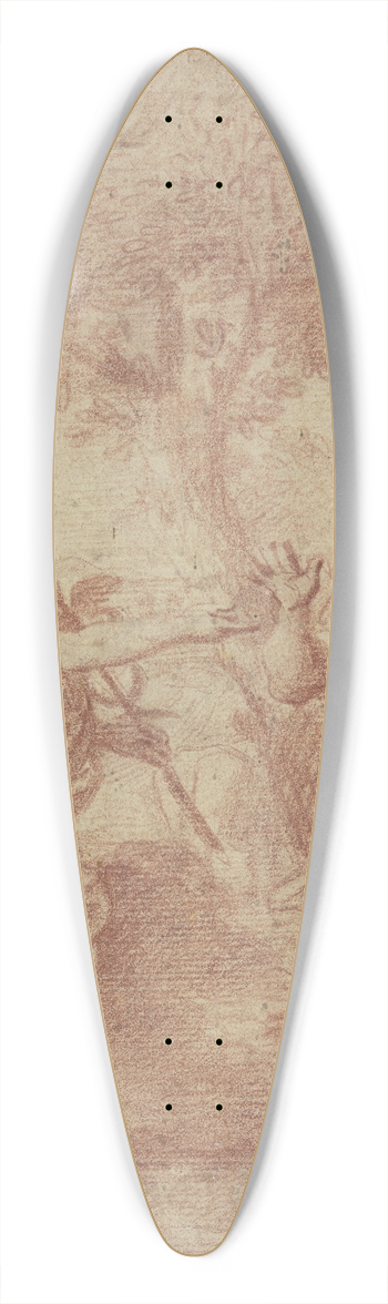 Filippo Lauri - Mercury and Battus 39.3 inch art pintail longboard deck