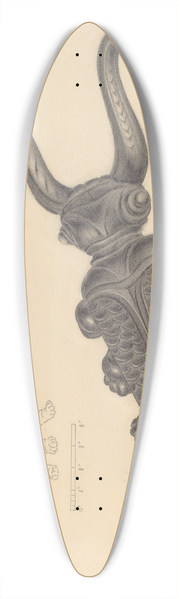 Filippo Porreca - Bootjack 39.3 inch art pintail longboard deck