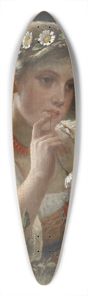Firs Sergejevitch Zhuravlev - Mdchen in Tracht mit Blumenkranz 39.3 inch art pintail longboard deck