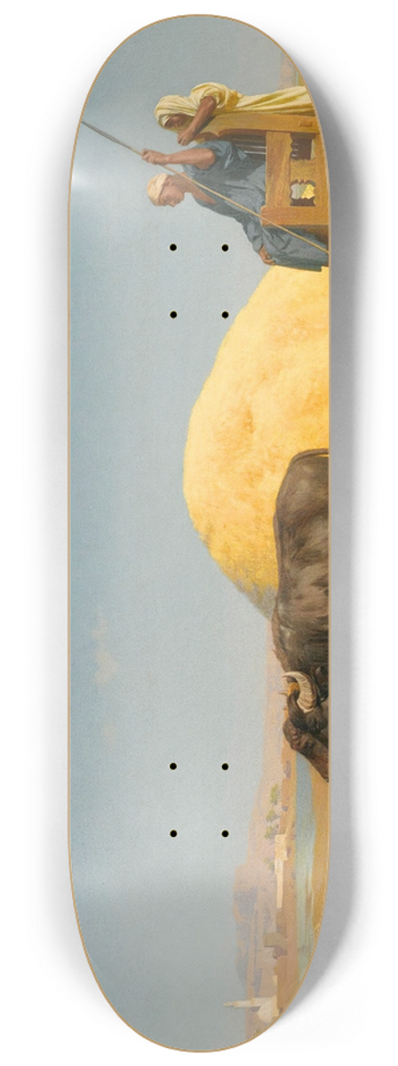 Jean-Lon Grme - The Grain Threshers, Egypt 8.25 inch art skate deck