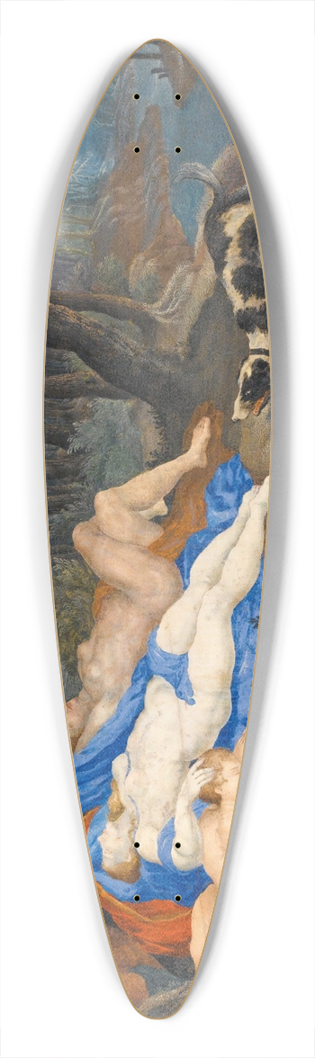 Flemish School - A Satyr Leering At Sleeping Nymphs 39.3 inch art pintail longboard deck