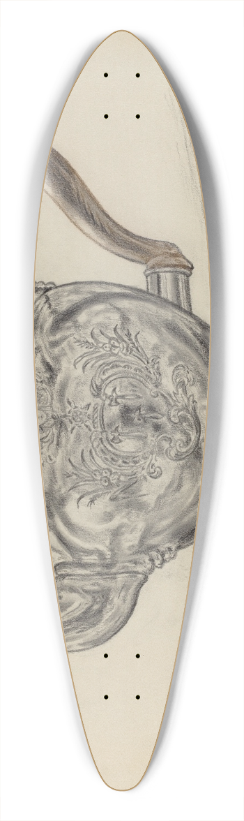 Fletcher Hanks - Silver Teapot 39.3 inch art pintail longboard deck