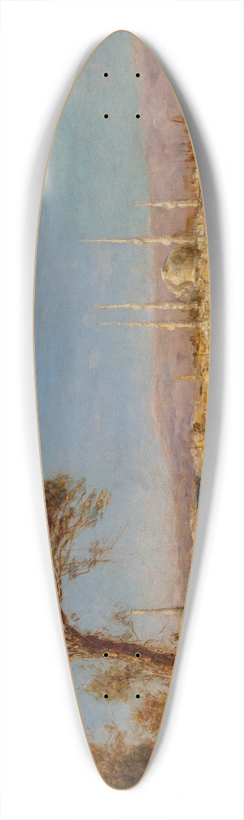 Flix Ziem - Constantinople 39.3 inch art pintail longboard deck
