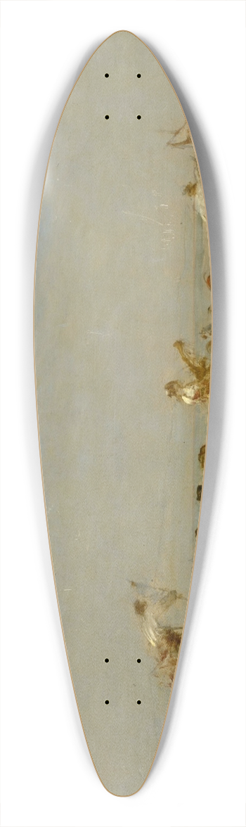 Flix Ziem - Le caque 39.3 inch art pintail longboard deck