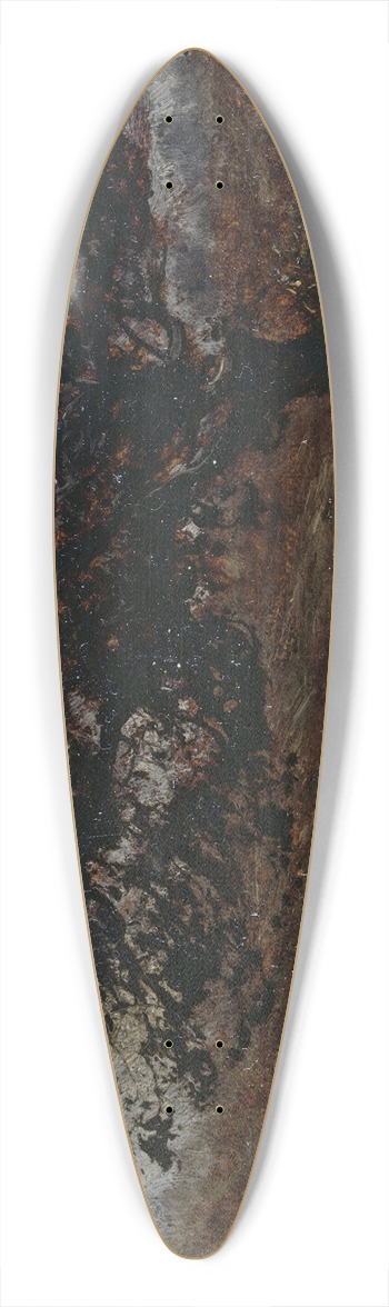 Flix Ziem - Le coup de vent 39.3 inch art pintail longboard deck