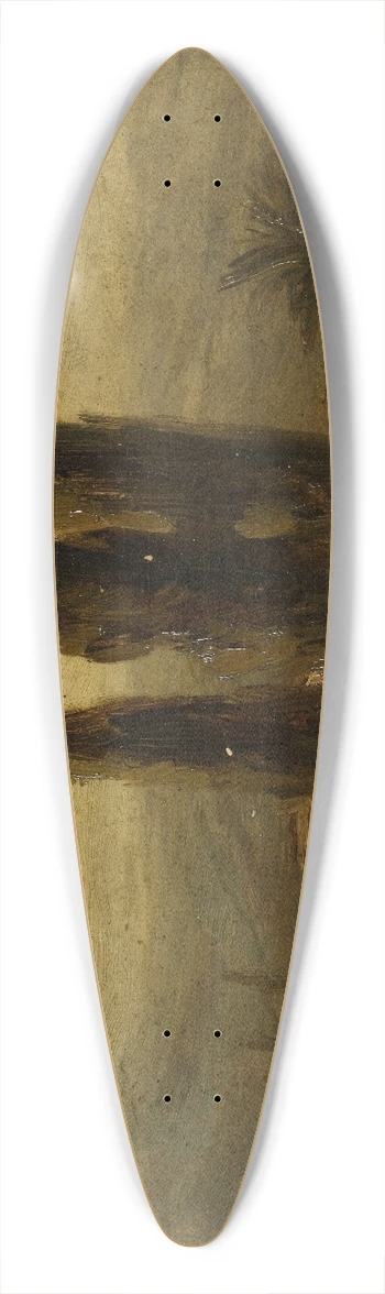 Flix Ziem - Les trois cyprs 39.3 inch art pintail longboard deck
