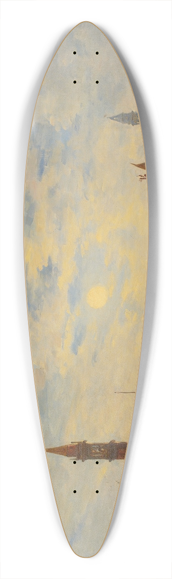 Flix Ziem - San Giorgio 39.3 inch art pintail longboard deck