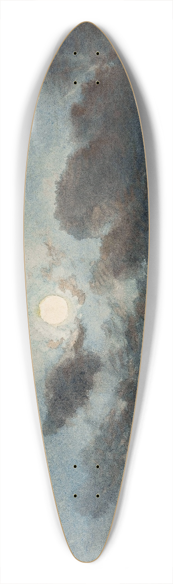 Flix Ziem - Venise, Clair De Lune 39.3 inch art pintail longboard deck