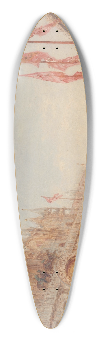 Flix Ziem - Venise, Procession De La Saint-Georges 39.3 inch art pintail longboard deck