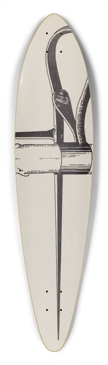 Florence Huston - Miners Candlestick 39.3 inch art pintail longboard deck