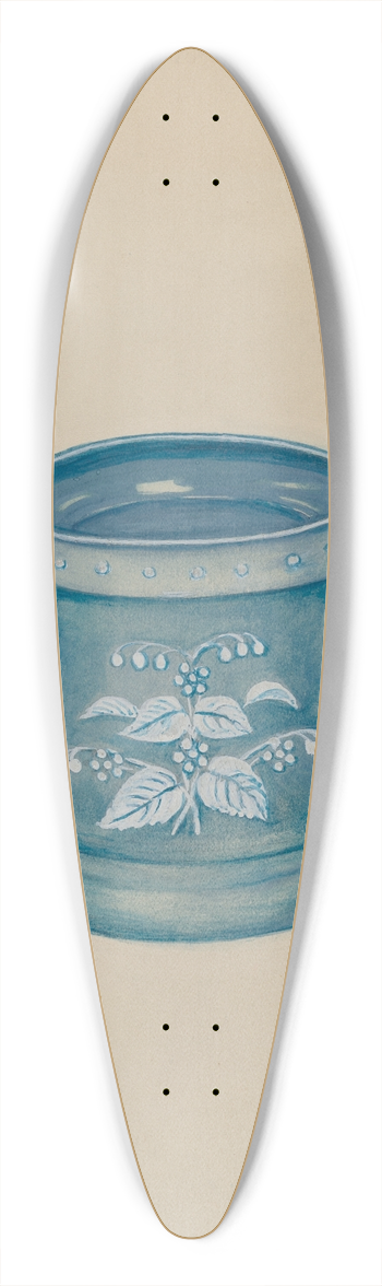 Florence Stevenson - Powder Box 39.3 inch art pintail longboard deck