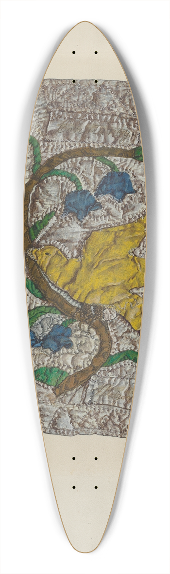 Florence Truelson - Quilt Block  Constancy 39.3 inch art pintail longboard deck