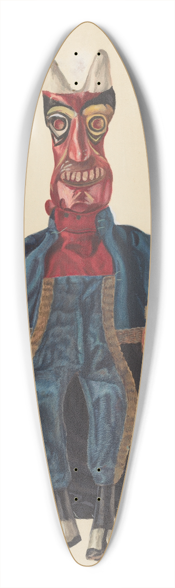 Florian Rokita - Old Nick, the Devil 39.3 inch art pintail longboard deck