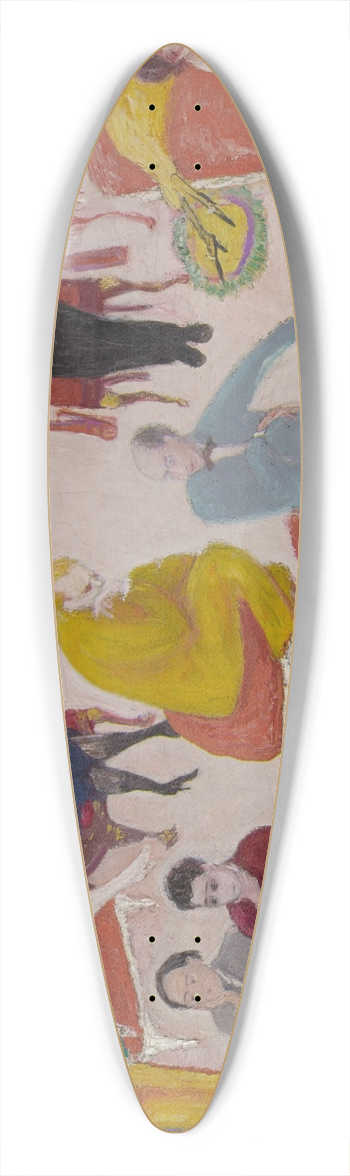 Florine Stettheimer - Studio Party(Soire) 39.3 inch art pintail longboard deck