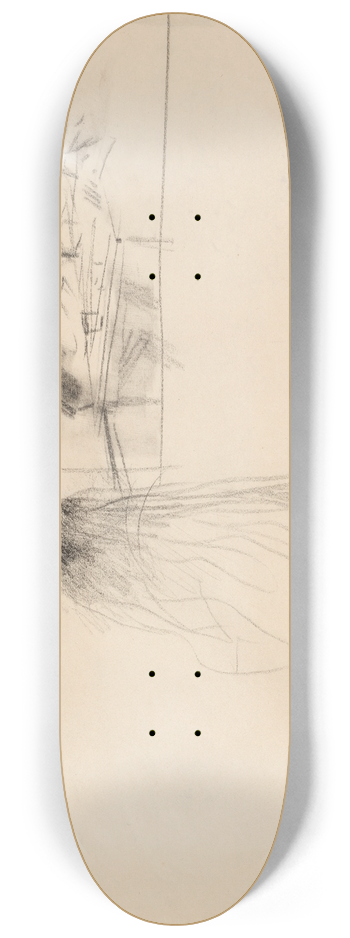 Jean-Louis Forain - Christ at Emmaus 8.25 inch art skate deck