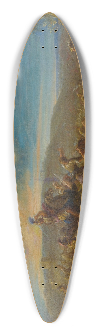 Follower of Giuseppe Zais - A Battle Scene 39.3 inch art pintail longboard deck