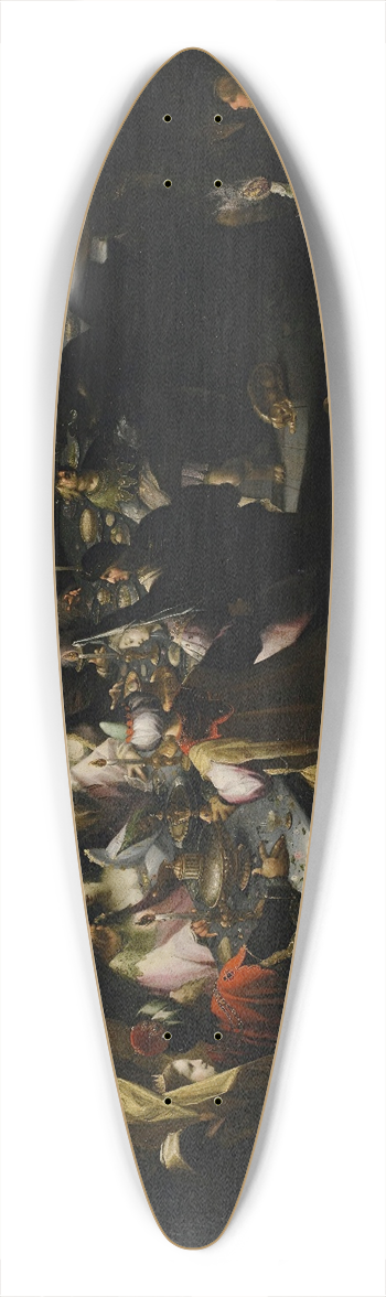 Follower Ofjan Harmensz. Muller - The Feast Ofbelshazzar 39.3 inch art pintail longboard deck