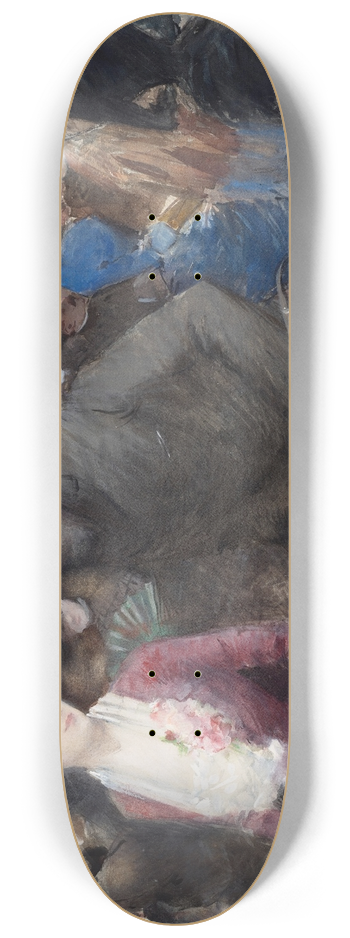 Jean-Louis Forain - Folies bergre 8.25 inch art skate deck