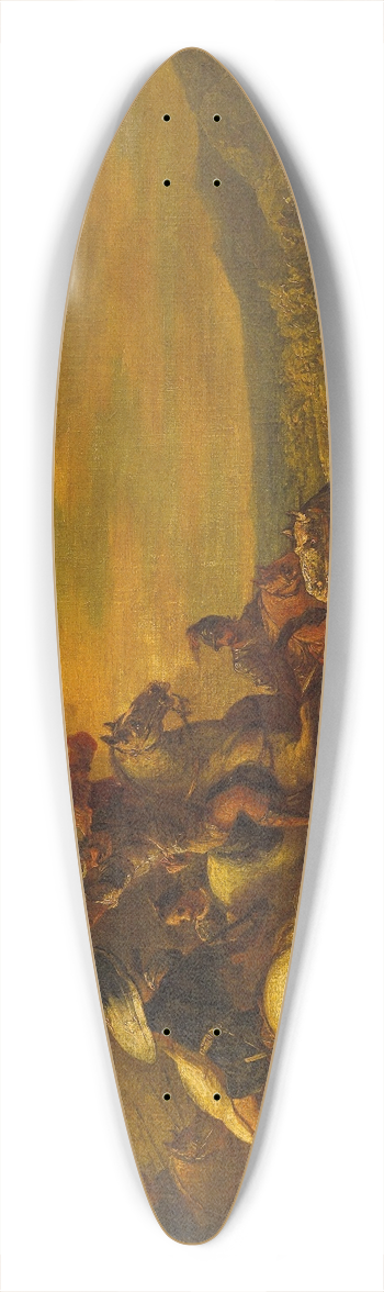 Follower of Salvator Rosa - A Cavalry Battle Scene 39.3 inch art pintail longboard deck