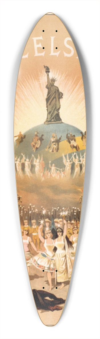 Forbes Co. - Excelsior 39.3 inch art pintail longboard deck
