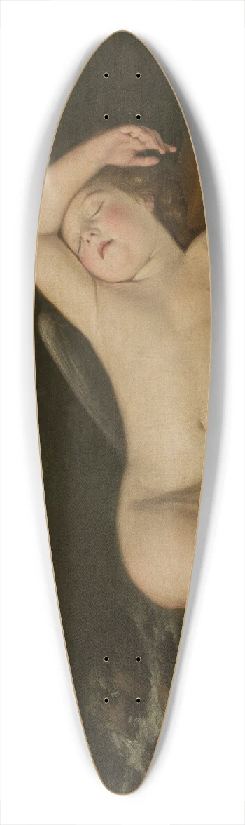 Francesco Albani - Sleeping Eros 39.3 inch art pintail longboard deck