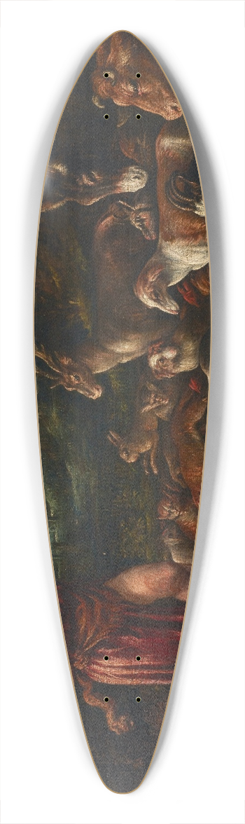 Francesco Bassano the Elder - Orpheus charming the animals 39.3 inch art pintail longboard deck