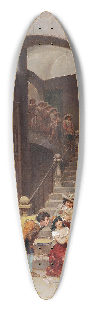 Francesco Bergamini - Die Wahrsagerin 39.3 inch art pintail longboard deck
