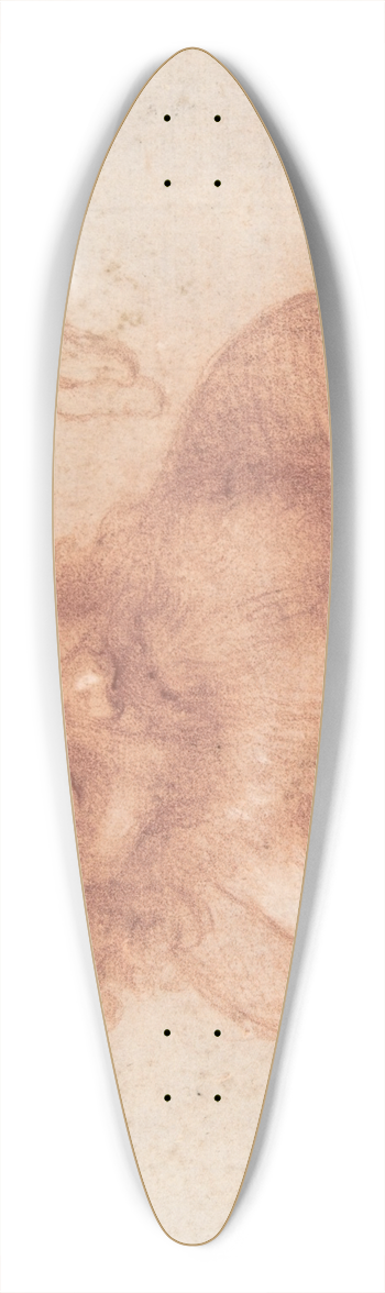 Francesco Furini - Studies of an Old Man and a Hand 39.3 inch art pintail longboard deck