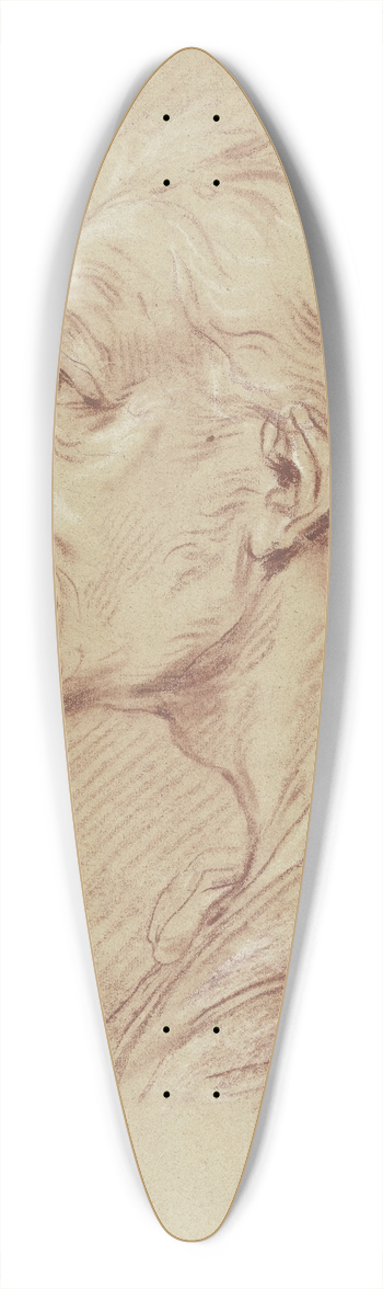 Francesco Giuseppe Casanova - Brustbild eines Mannes mit Schnurrbart im Profil nach links 39.3 inch art pintail longboard deck