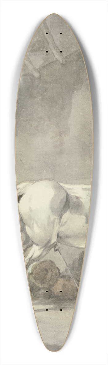 Francesco Giuseppe Casanova - Ein stallender Schimmel mit einem Bauern, der einen Sattel aufhngt 39.3 inch art pintail longboard deck