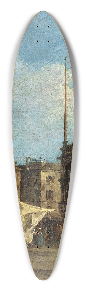 Francesco Guardi - Vue de la place Saint-Marc,  Venise 39.3 inch art pintail longboard deck