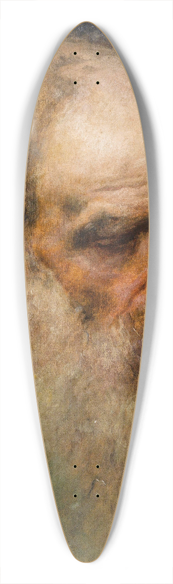 Francesco Hayez - Head Of A Man Looking Down 39.3 inch art pintail longboard deck
