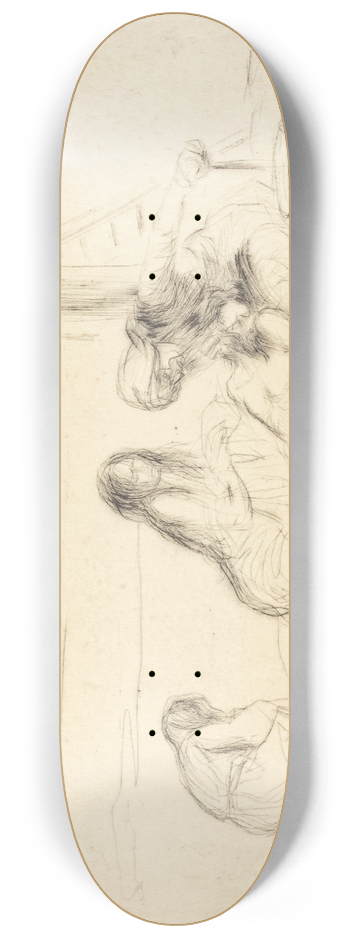 Jean-Louis Forain - Piet (first plate) 8.25 inch art skate deck
