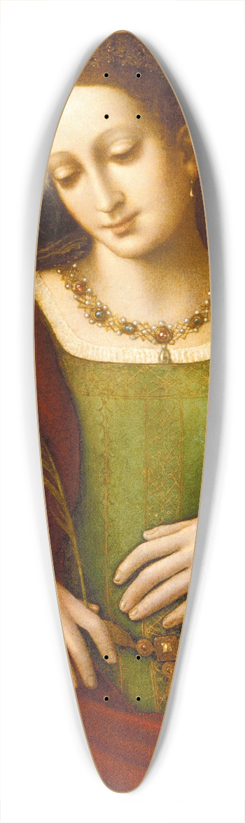 Francesco Melzi - Female Saint 39.3 inch art pintail longboard deck