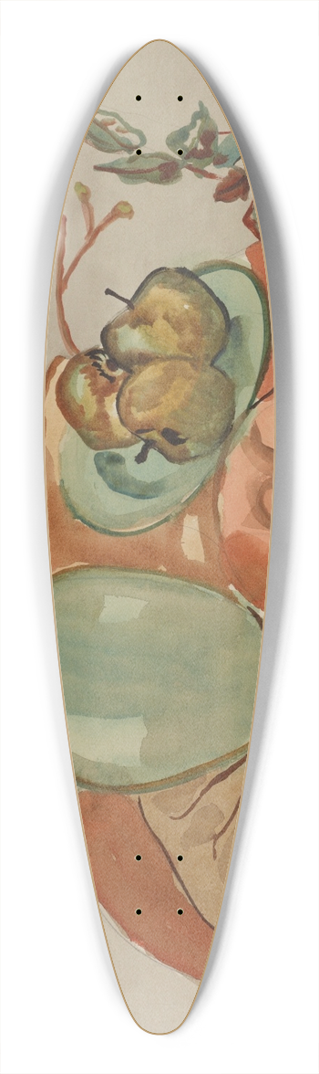 Frances Hodgkins - Still life with eggs and willow 39.3 inch art pintail longboard deck