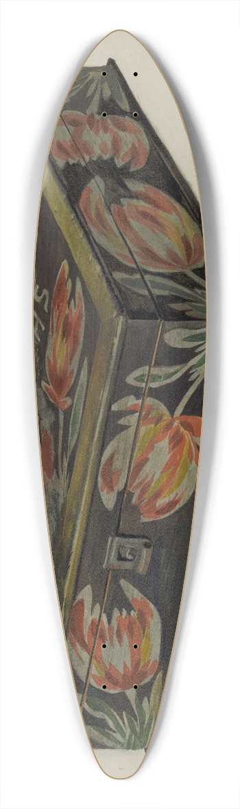 Frances Lichten - Pa. German Box 39.3 inch art pintail longboard deck