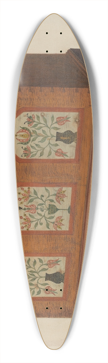 Frances Lichten - Pa. German Chest 39.3 inch art pintail longboard deck