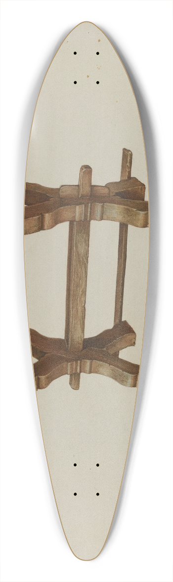 Frances Lichten - Pa. German Table 39.3 inch art pintail longboard deck