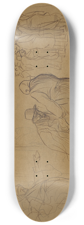 Jean-Louis Forain - The Adulteress 8.25 inch art skate deck