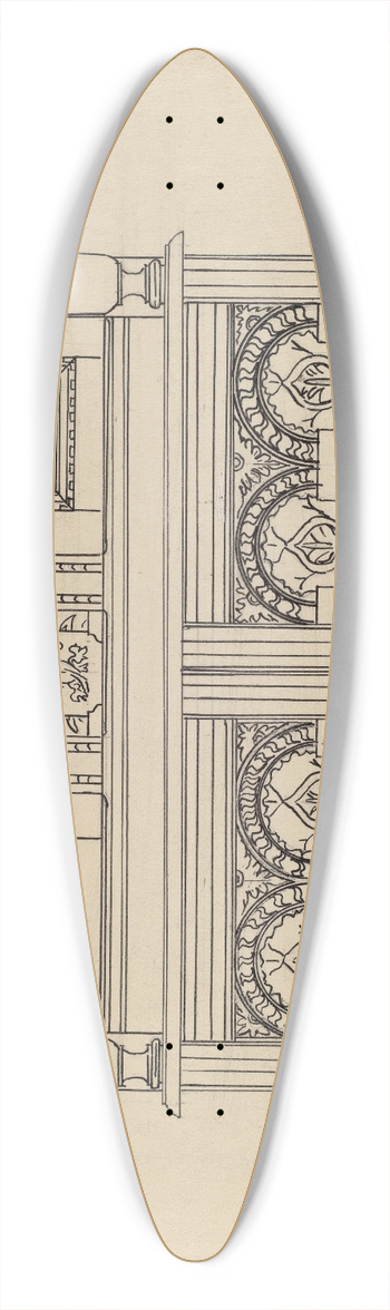 Francis Borelli - Press Cupboard 39.3 inch art pintail longboard deck