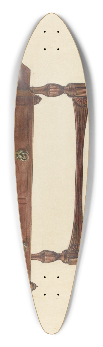 Francis Borelli - Sofa Table 39.3 inch art pintail longboard deck