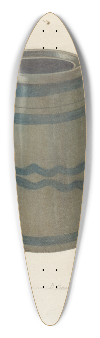 Francis Bruner - Jar 39.3 inch art pintail longboard deck