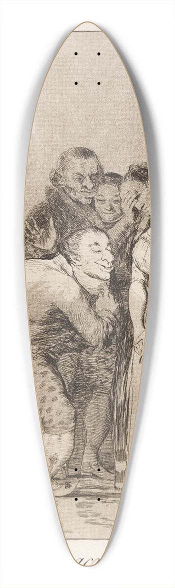 Francisco de Goya - Que sacrificio! (What a sacrifice!) 39.3 inch art pintail longboard deck