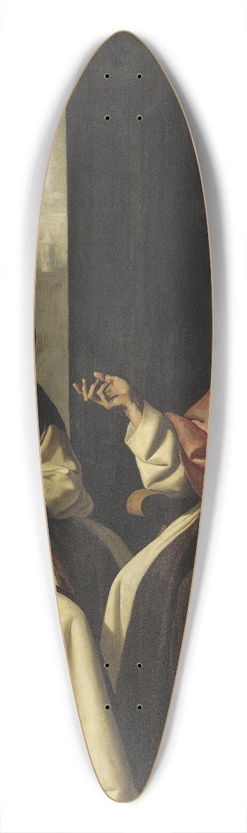 Francisco de Zurbarn and Workshop - Saint Jerome with Saint Paula and Saint Eustochium 39.3 inch art pintail longboard deck