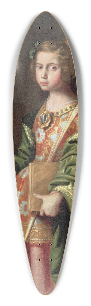 Francisco de Zurbarn - Saint Elizabeth Of Thuringia 39.3 inch art pintail longboard deck