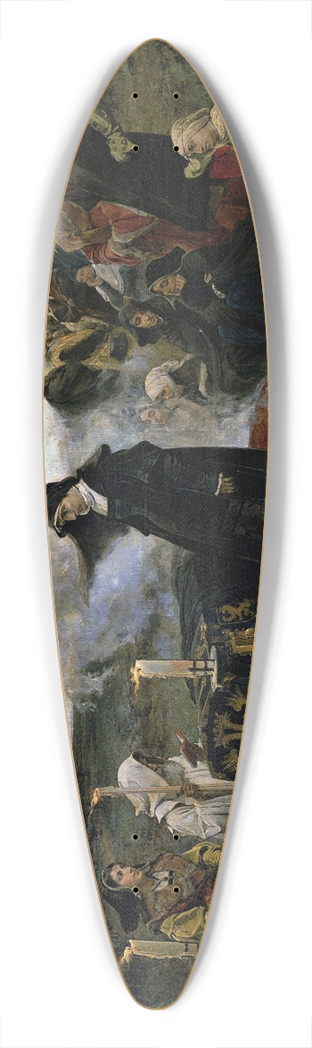 Francisco Pradilla - Doa Juana La Loca 39.3 inch art pintail longboard deck