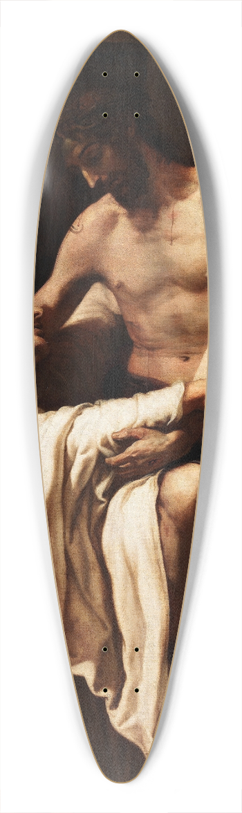 Francisco Ribalta - St. Bernard Embraces Christ 39.3 inch art pintail longboard deck