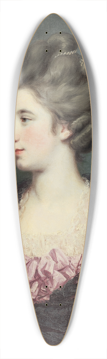 Francis Cotes - Mrs. Thomas Horne 39.3 inch art pintail longboard deck