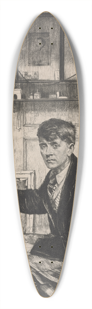Francis Dodd - Charles Cundall 39.3 inch art pintail longboard deck