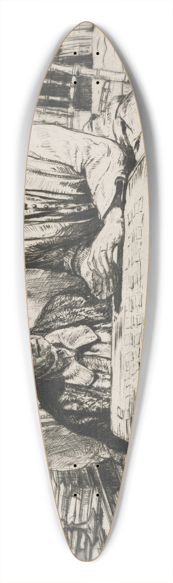 Francis Dodd - Patience 39.3 inch art pintail longboard deck
